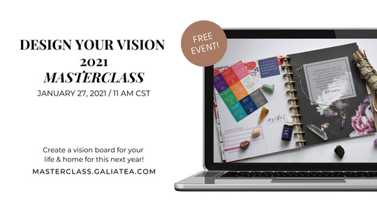 Design a Vision 2021 Masterclass: Create a Vision Board for your Home & Life.